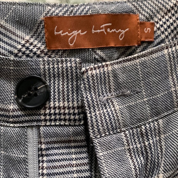 American Threads Gray Trousers (plaid pattern) Hi-Rise - Picture 1 of 4